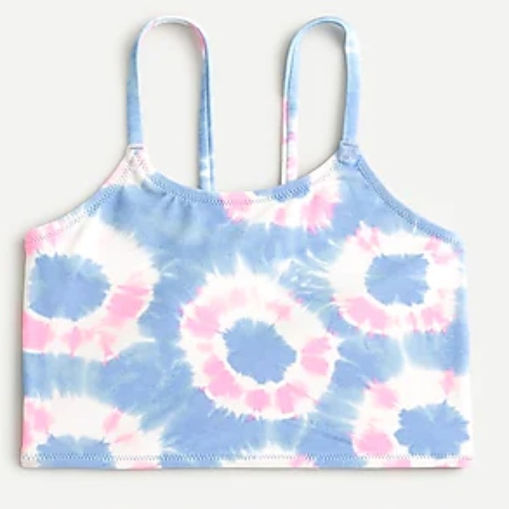 JCrew girls printed bikini top AY513
